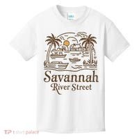 Savannah River Street Georgia Souvenir Kids T-Shirt thumb 0