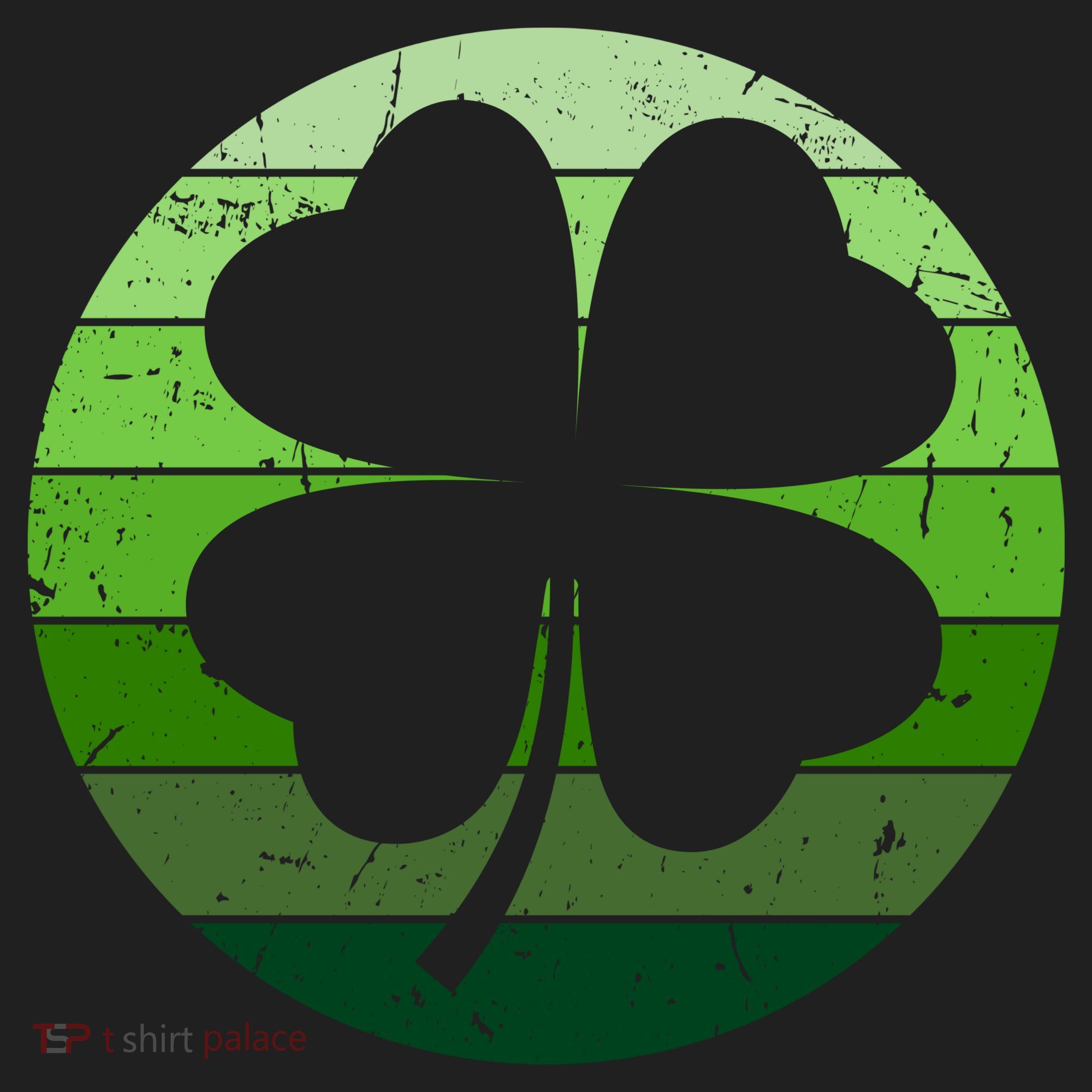 Shamrock Retro Sunset Lucky Leaf Women's Sweatshirt