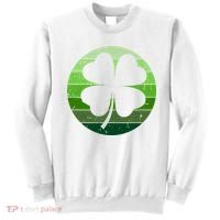 Shamrock Retro Sunset Lucky Leaf Sweatshirt thumb 0