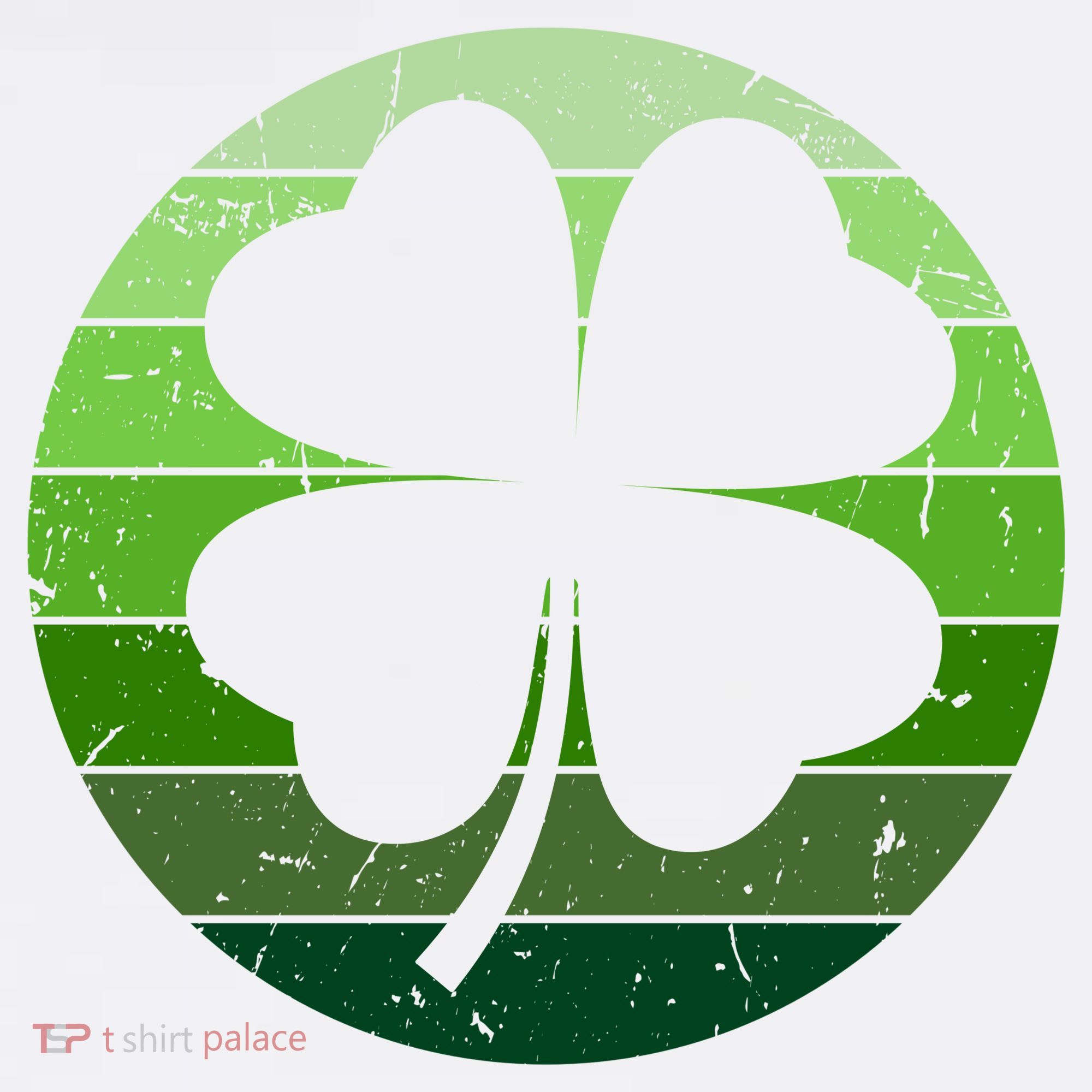 Shamrock Retro Sunset Lucky Leaf Ornament