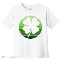 Shamrock Retro Sunset Lucky Leaf Toddler T-Shirt thumb 0