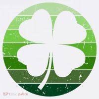 Shamrock Retro Sunset Lucky Leaf Kids T-Shirt thumb 4