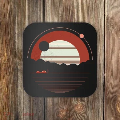 Solitude Red Sun Coaster