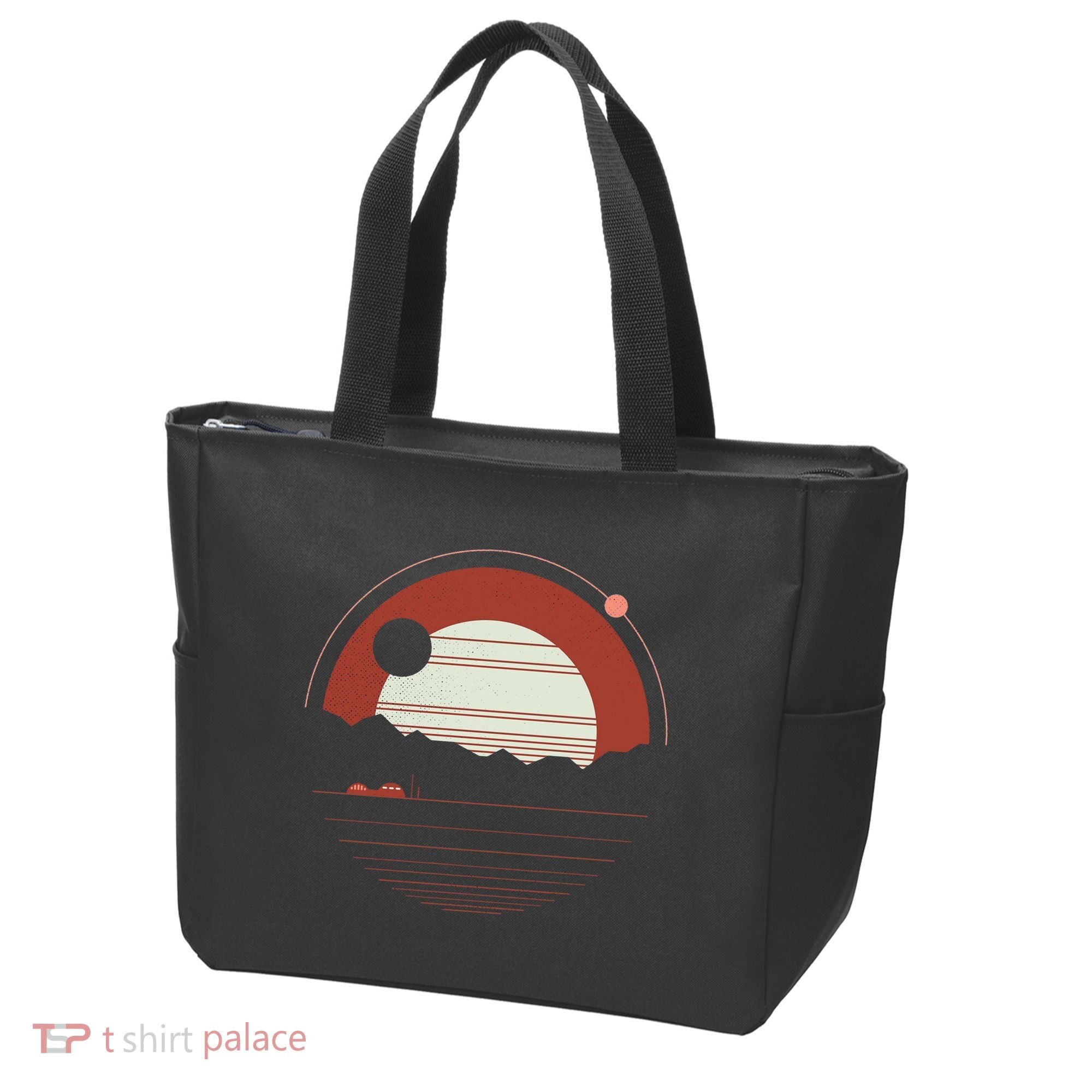 Solitude Red Sun Tote Bag