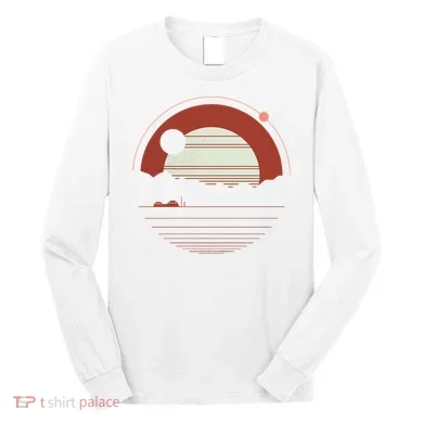 Solitude Red Sun Long Sleeve Shirt