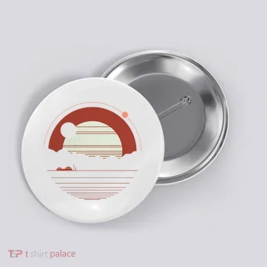 Solitude Red Sun Button