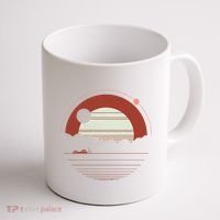 Solitude Red Sun Coffee Mug thumb 1