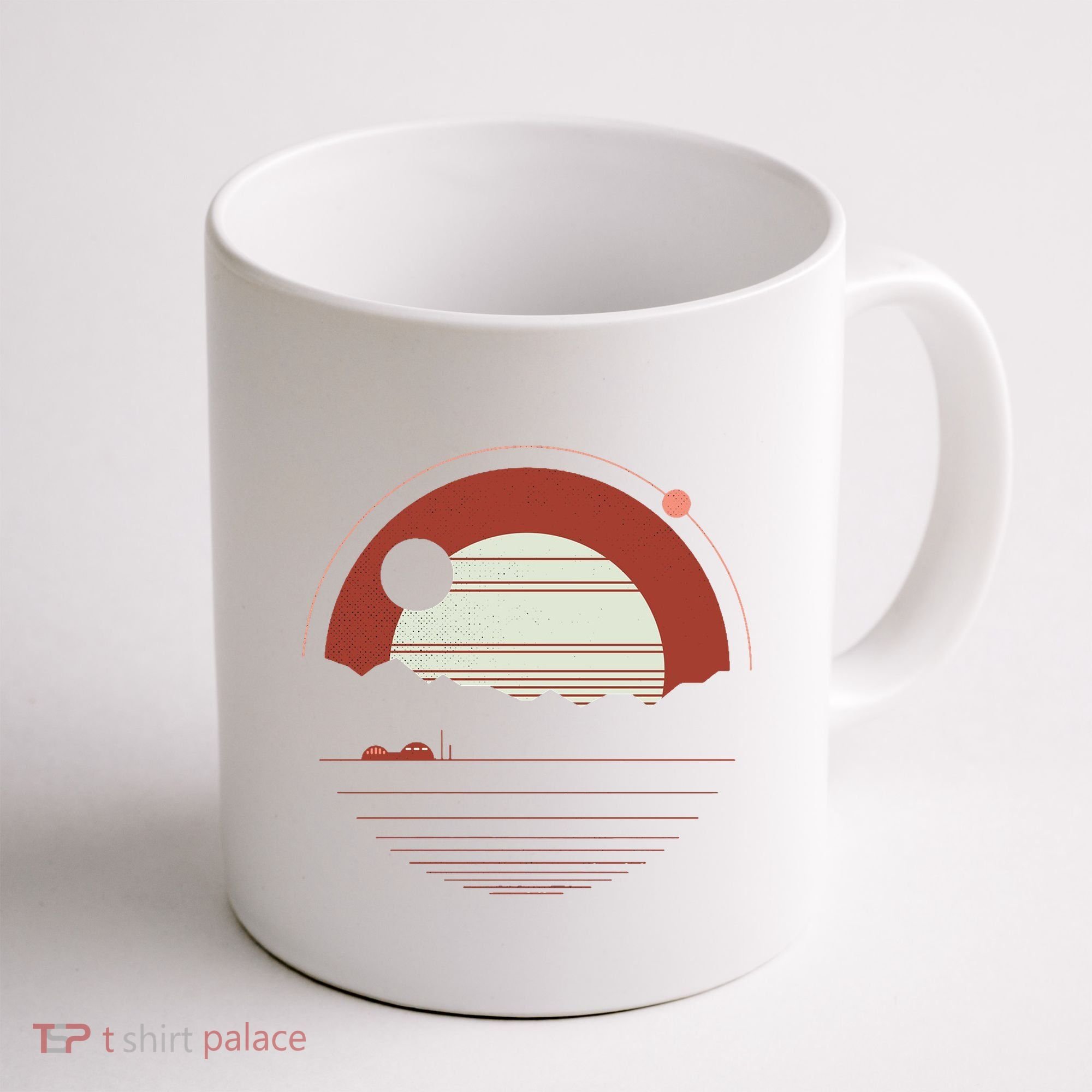 Solitude Red Sun Coffee Mug