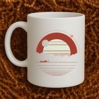 Solitude Red Sun Coffee Mug thumb 2