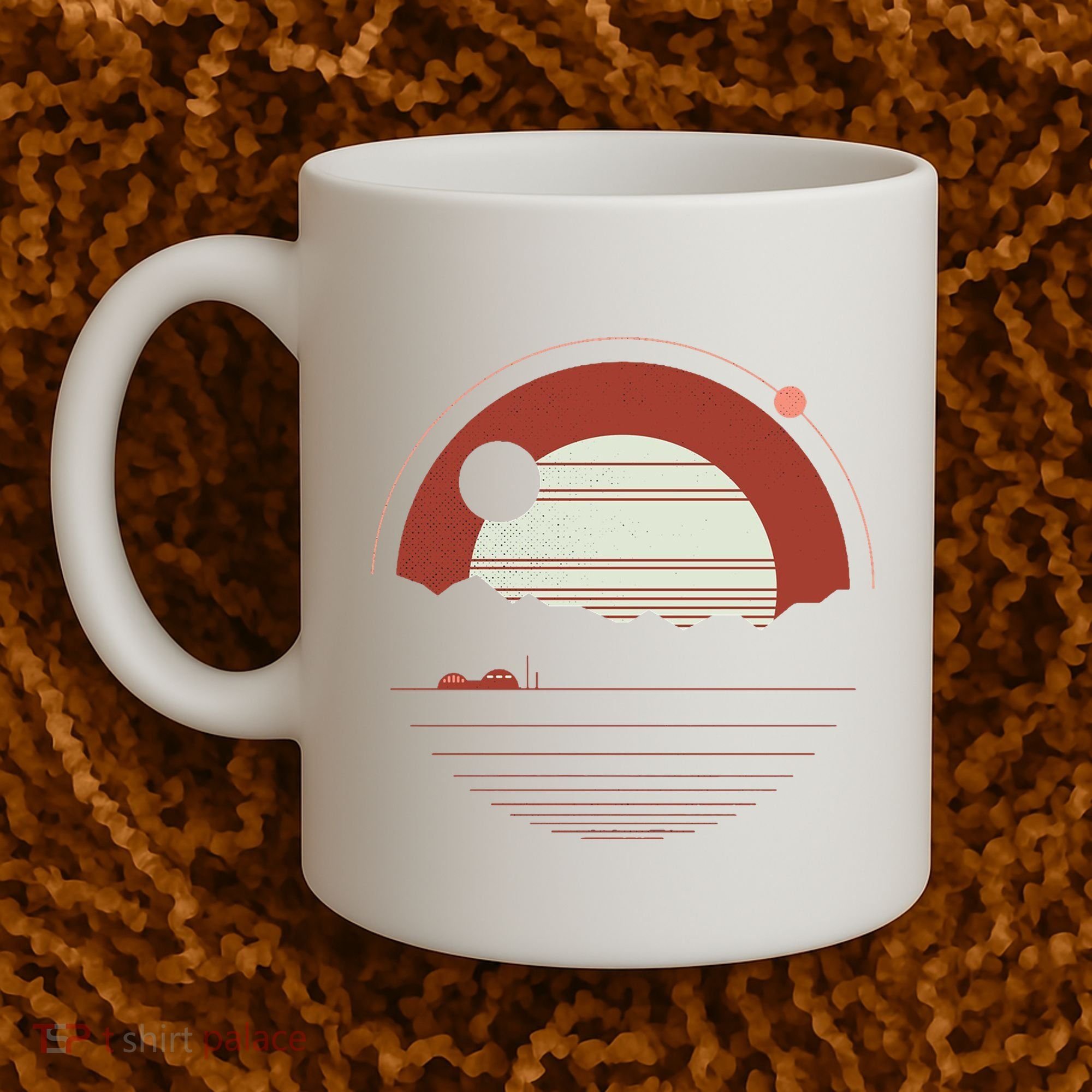 Solitude Red Sun Coffee Mug
