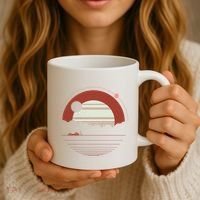 Solitude Red Sun Coffee Mug thumb 3