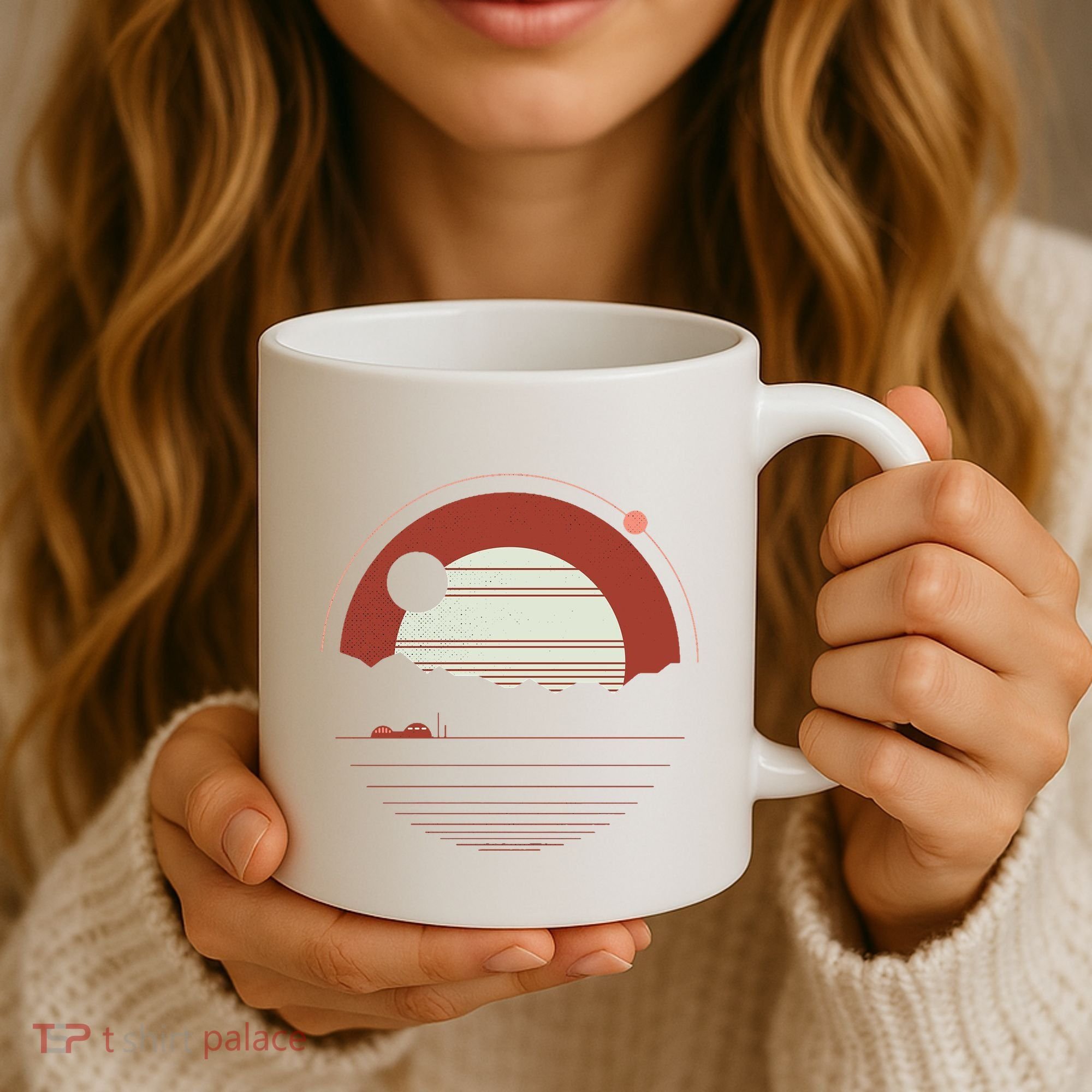 Solitude Red Sun Coffee Mug