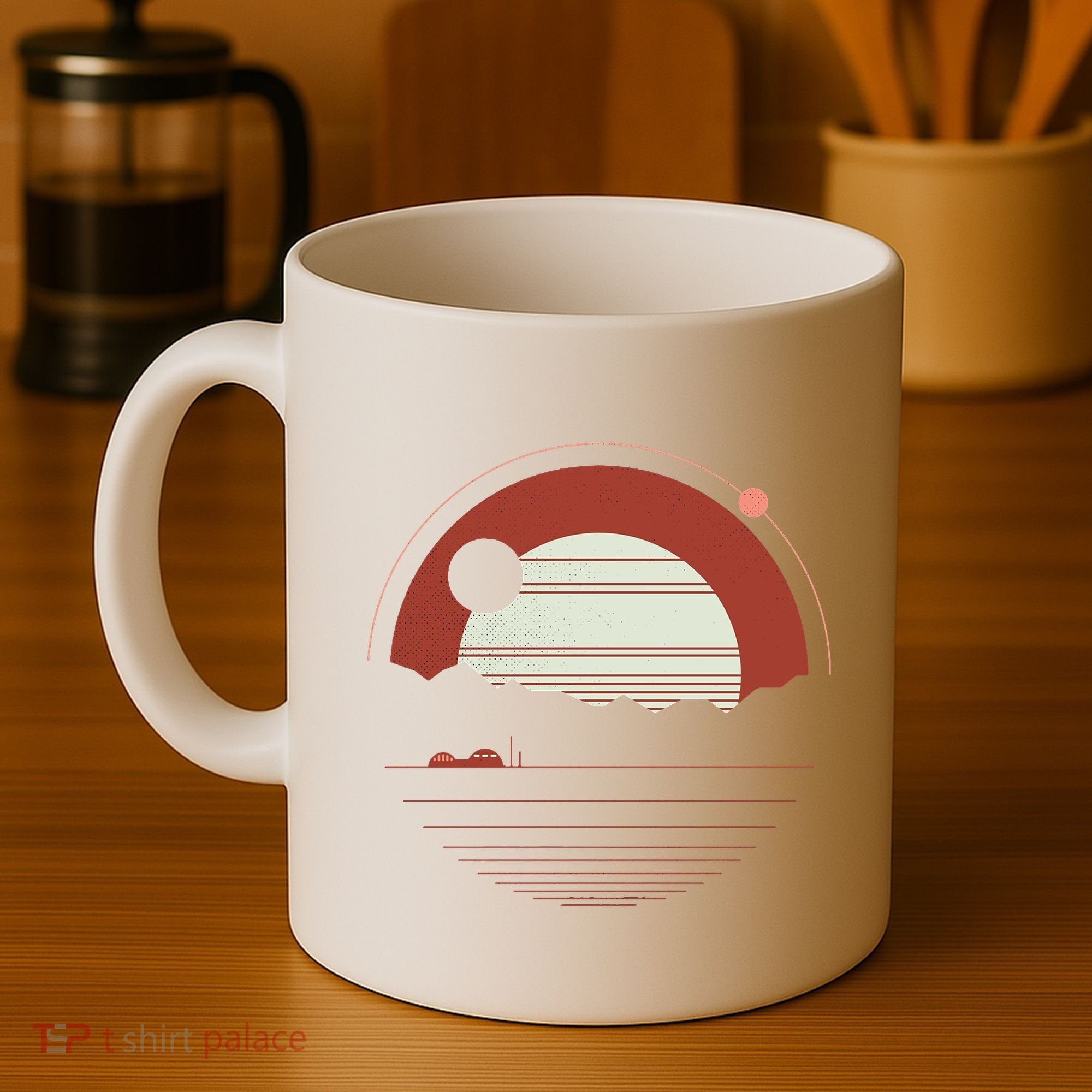 Solitude Red Sun Coffee Mug