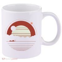 Solitude Red Sun 11oz C Handle Ceramic Mug thumb 0