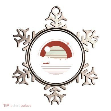 Solitude Red Sun Ornament