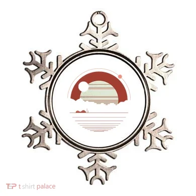 Solitude Red Sun Ornament