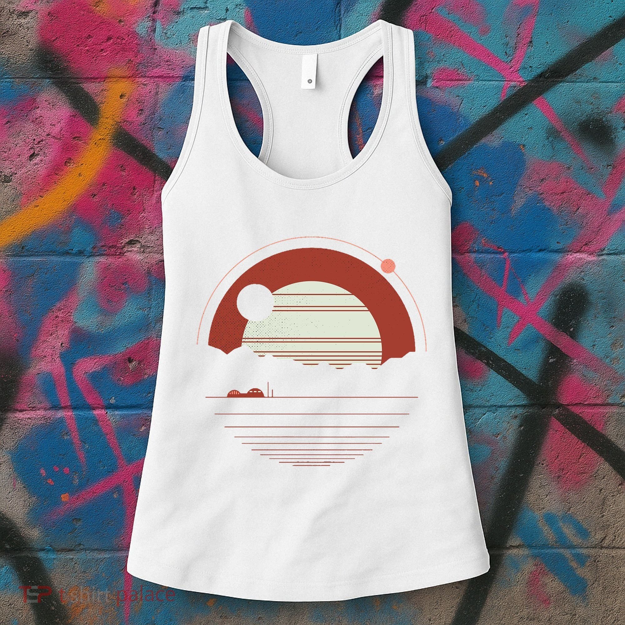 Solitude Red Sun Women's Tank Top