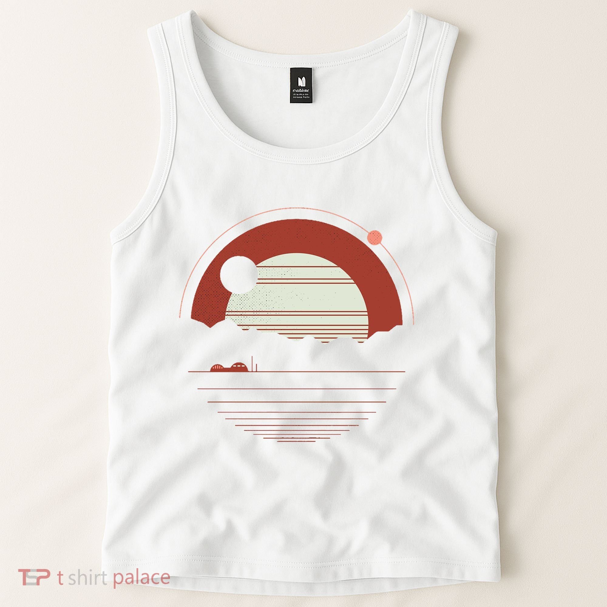 Solitude Red Sun Tank Top