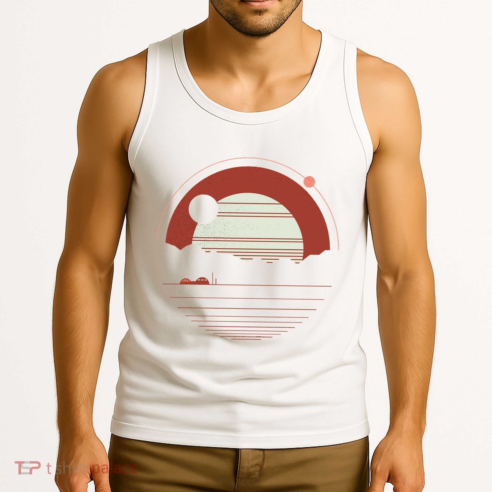 Solitude Red Sun Tank Top