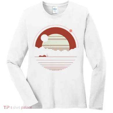 Solitude Red Sun Women's Long Sleeve Shirt