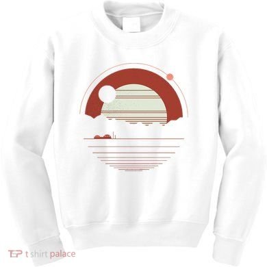 Solitude Red Sun Kids Sweatshirt