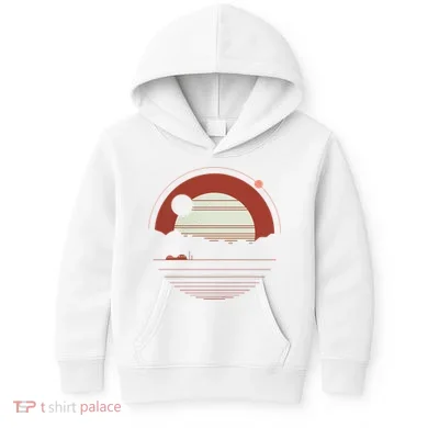 Solitude Red Sun Kids Hoodie