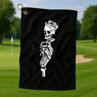 Skull Rose Golf Towel thumb 1