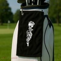 Skull Rose Golf Towel thumb 2