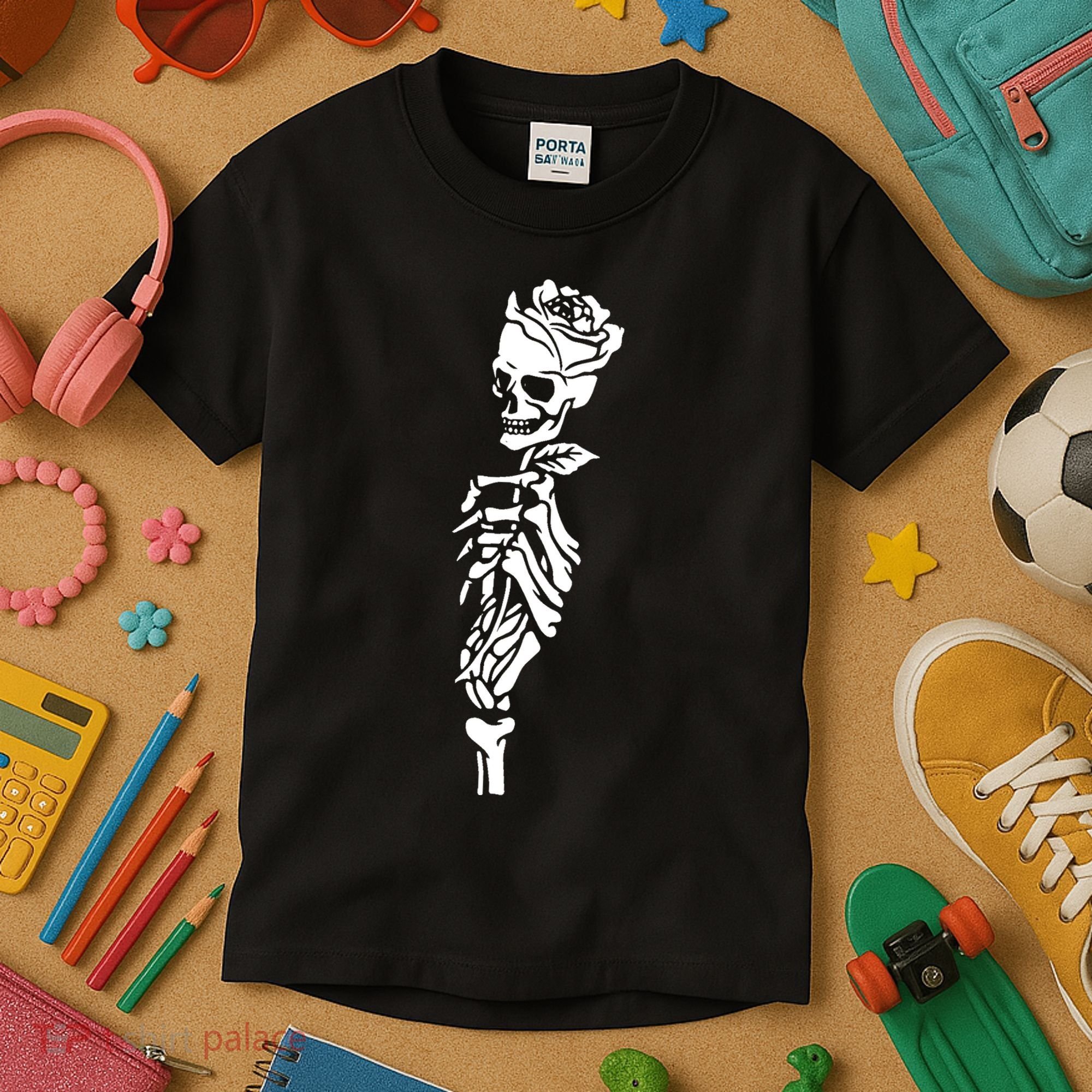 Skull Rose Kids T-Shirt