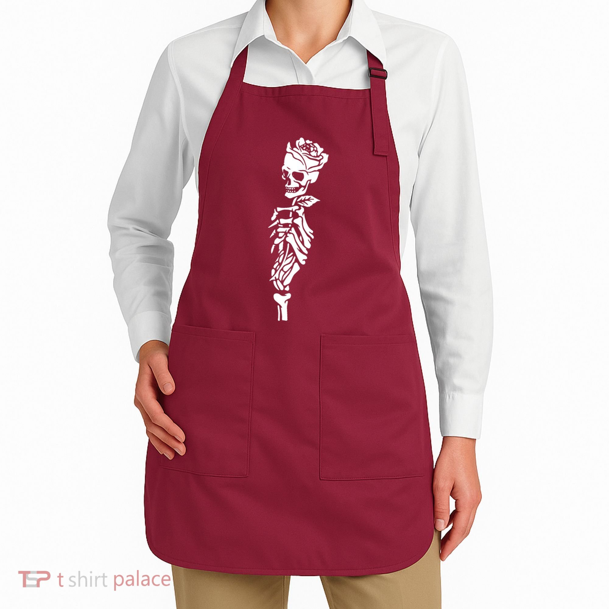 Skull Rose Apron