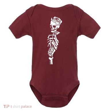 Skull Rose Baby Bodysuit