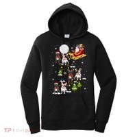 Santa Riding Sleigh French Bulldog Christmas Reindeer Gift Women's Hoodie thumb 0