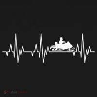 Snowmobile Rider Snowmobiling Winter Sports Snow Heartbeat Gift Women's Hoodie thumb 2