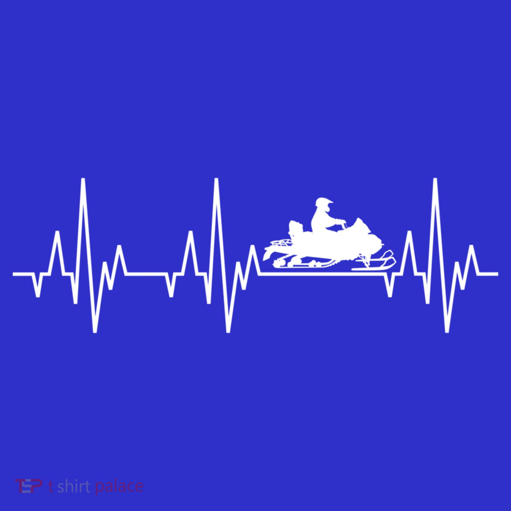 Snowmobile Rider Snowmobiling Winter Sports Snow Heartbeat Gift Women's Tank Top