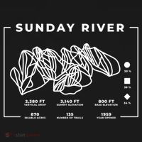 Sunday River Ski Trail Snowboard Skiing Maine Skier Gift Women's Hoodie thumb 2