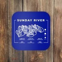 Sunday River Ski Trail Snowboard Skiing Maine Skier Gift Coaster thumb 0