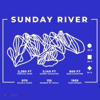 Sunday River Ski Trail Snowboard Skiing Maine Skier Gift Polo thumb 2