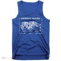 Sunday River Ski Trail Snowboard Skiing Maine Skier Gift Tank Top thumb 0