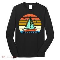 Sailing Retro Sail Boat Long Sleeve Shirt thumb 0