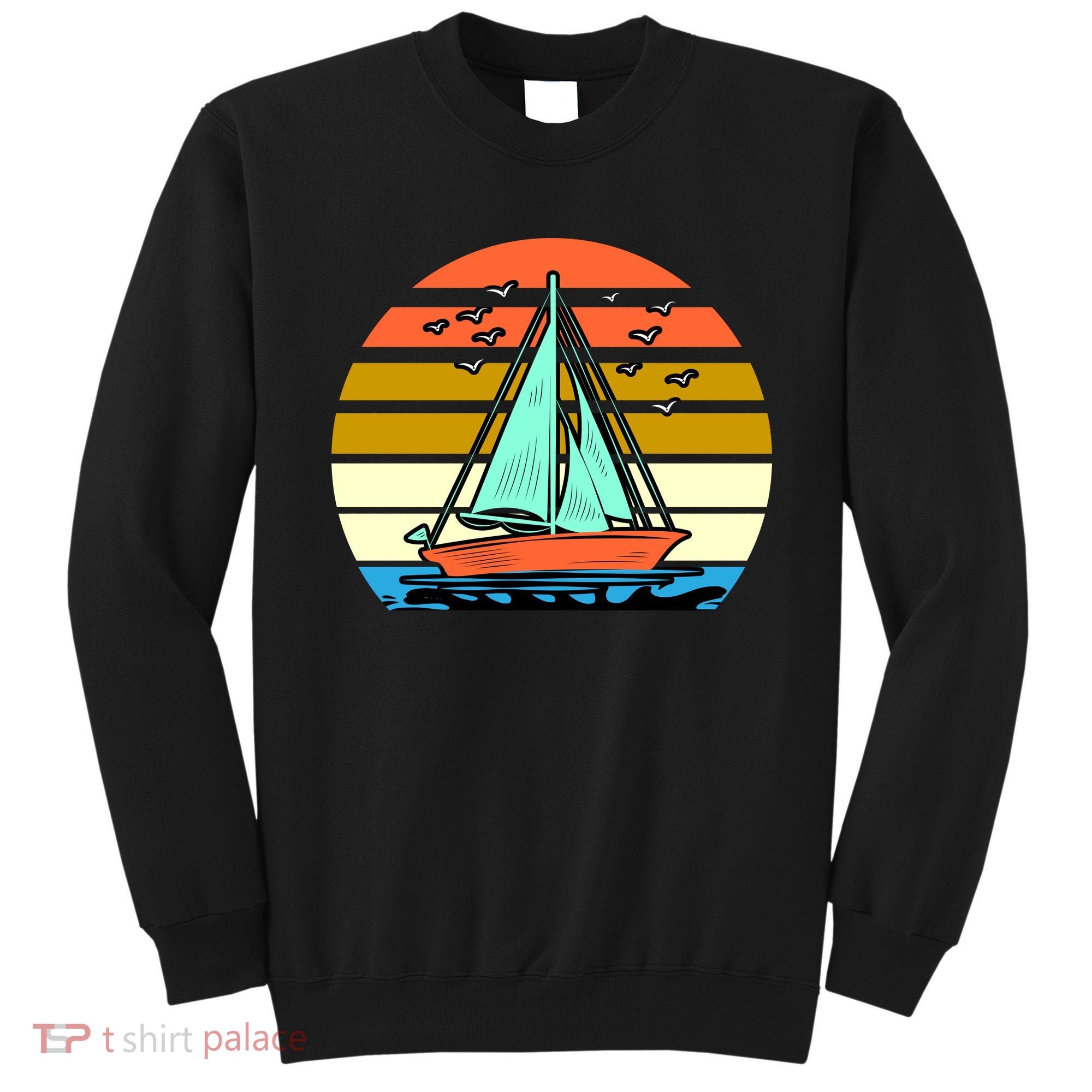 Sailing Retro Sail Boat Sweatshirt