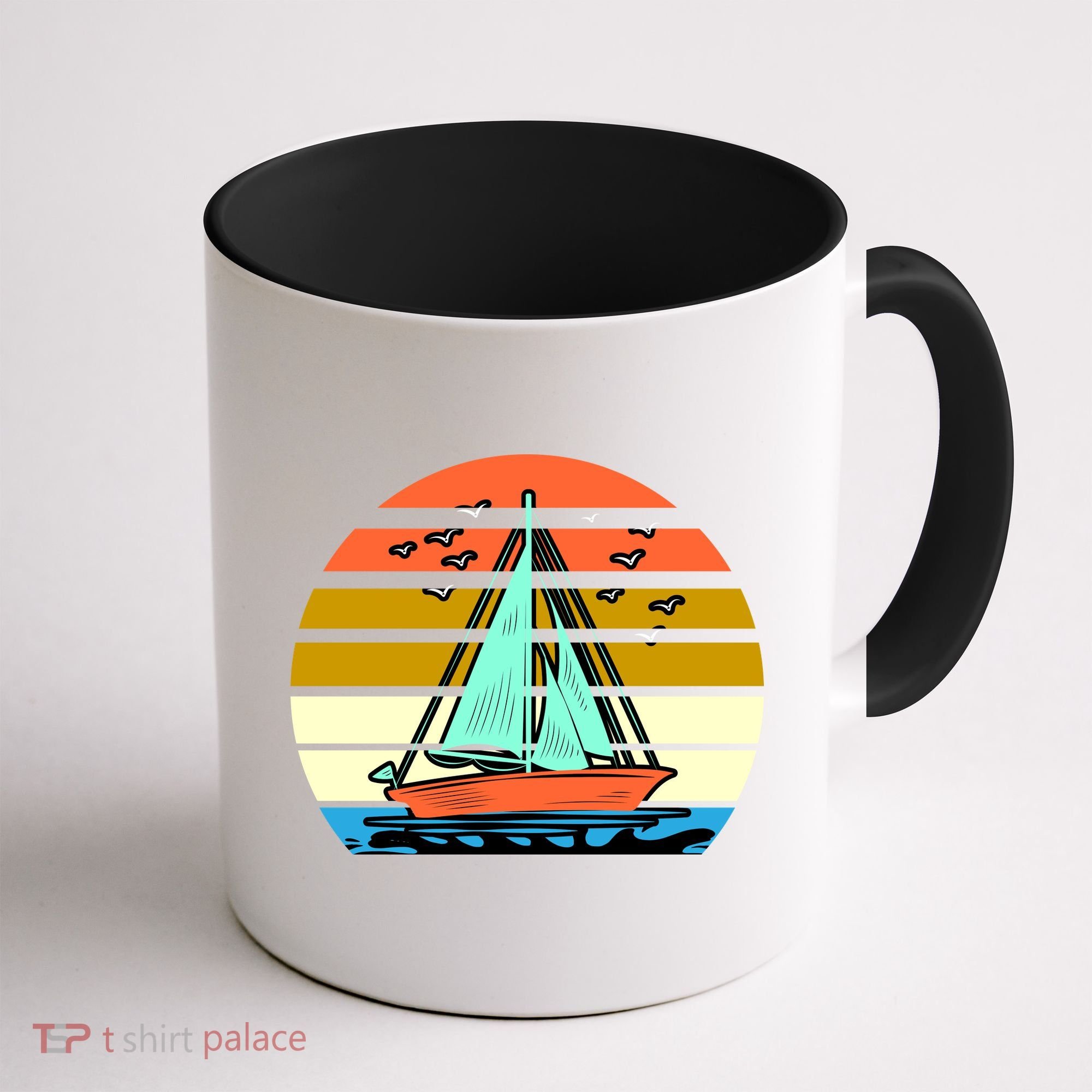 Sailing Retro Sail Boat Coffee Mug