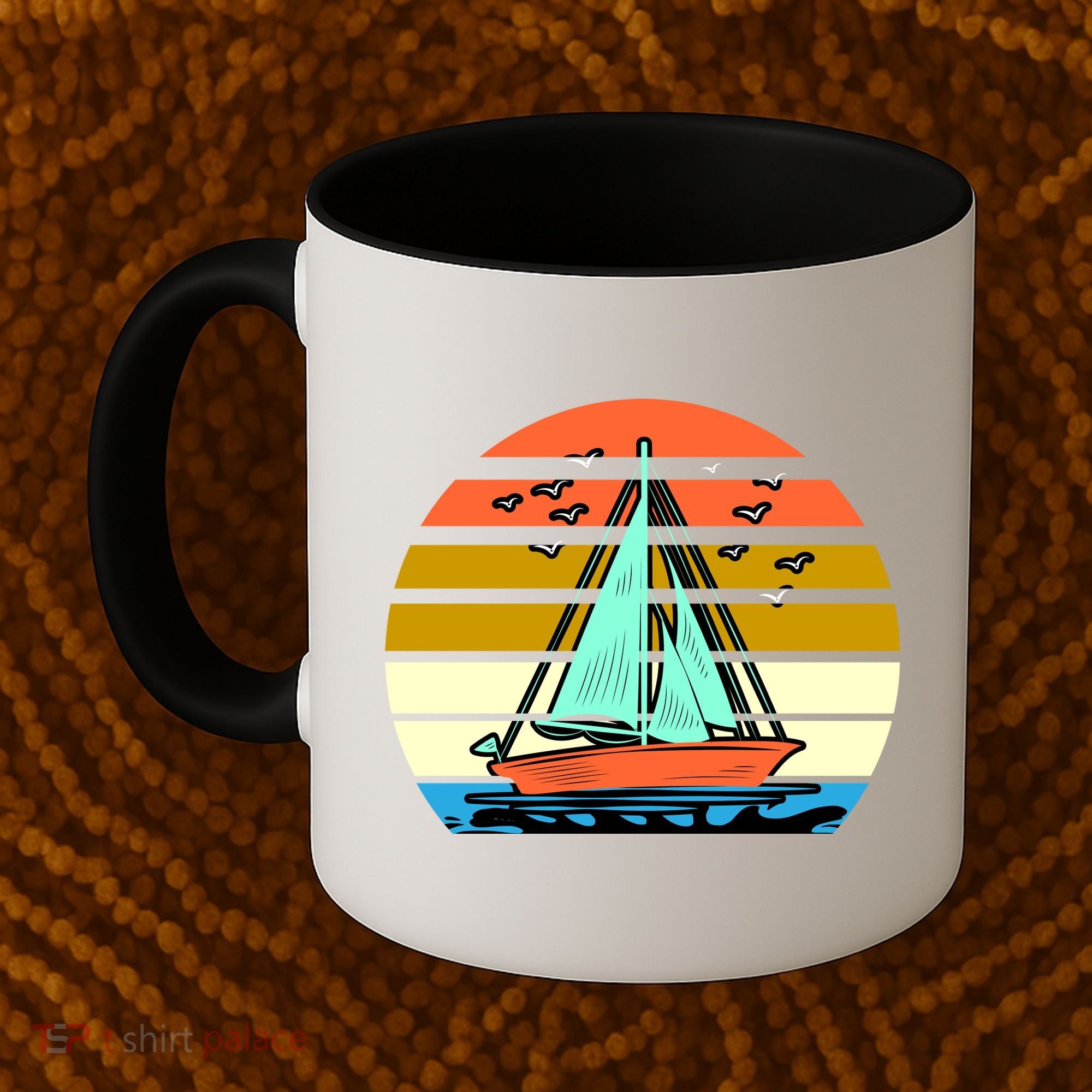 Sailing Retro Sail Boat Coffee Mug
