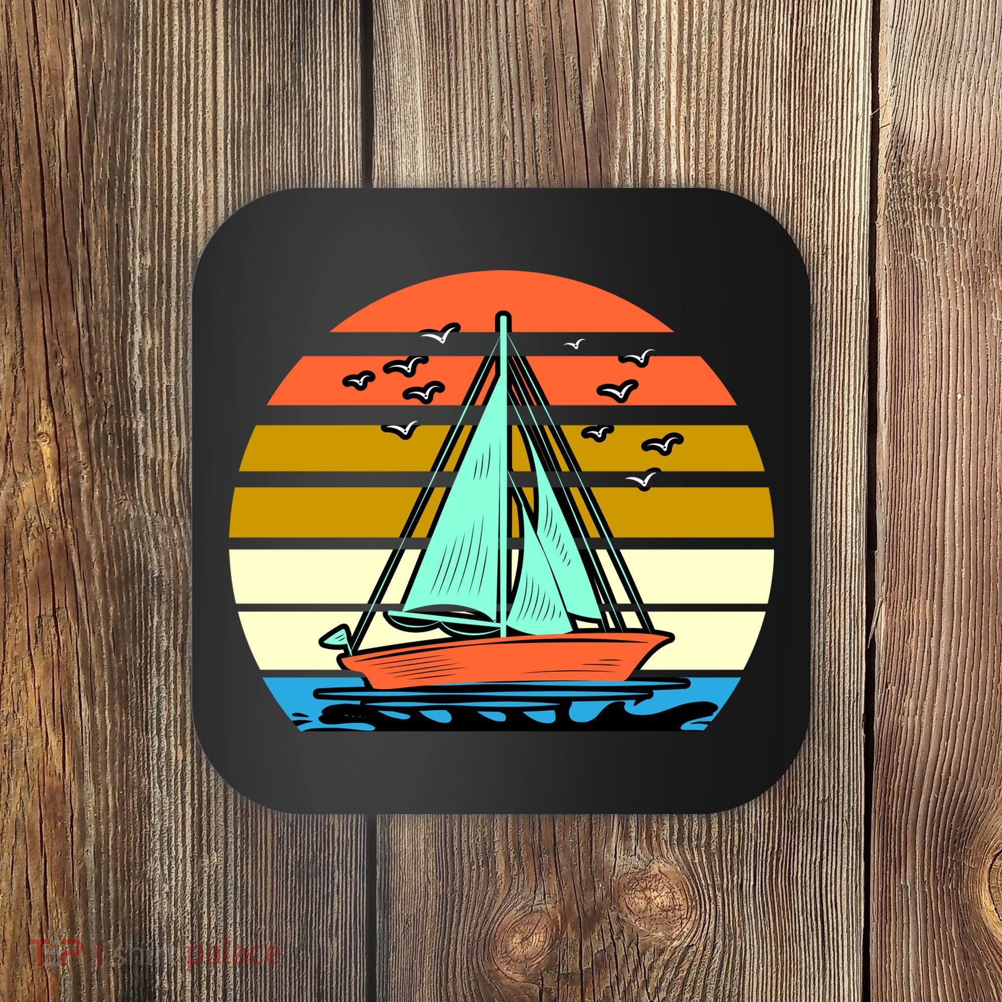 Sailing Retro Sail Boat Coaster