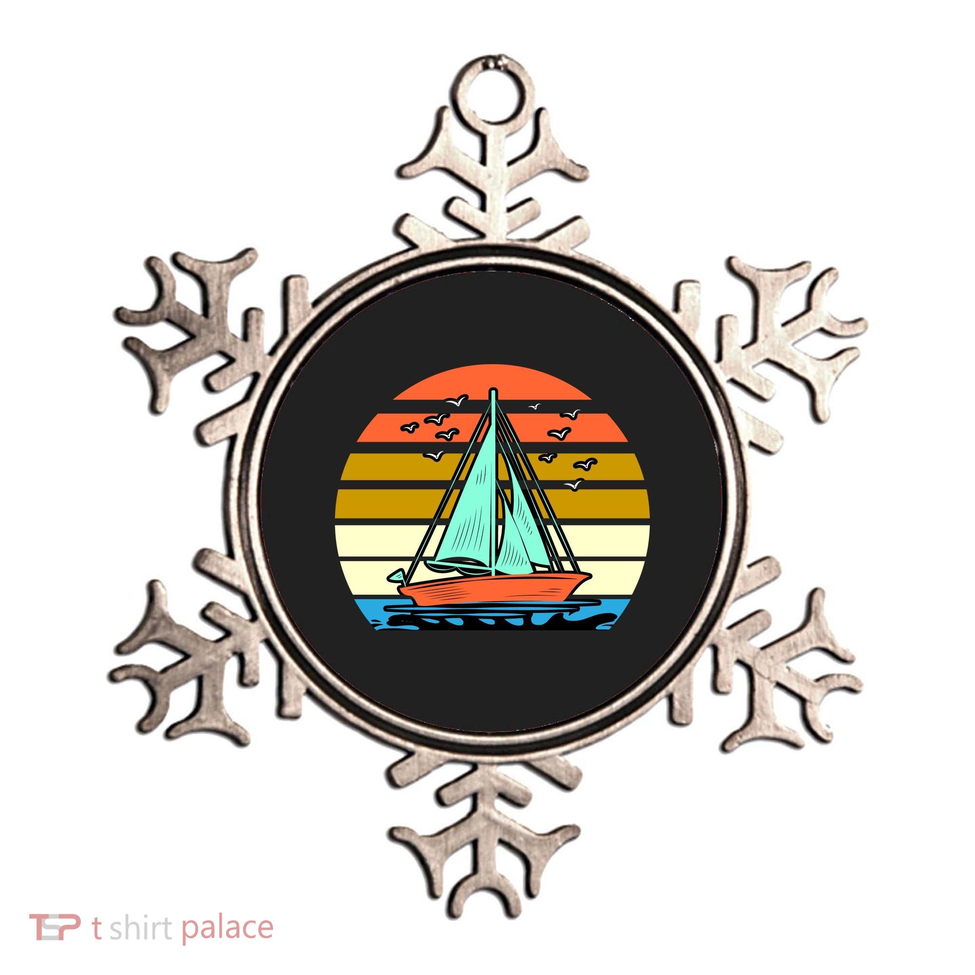 Sailing Retro Sail Boat Ornament