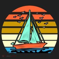Sailing Retro Sail Boat Hat thumb 2