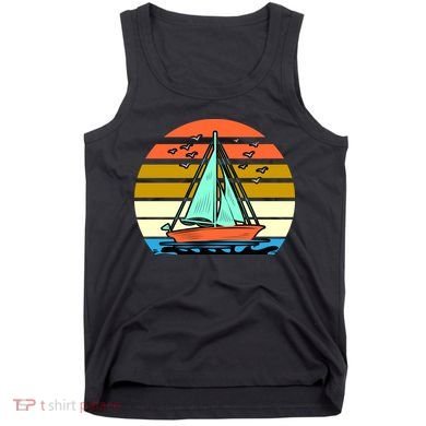 Sailing Retro Sail Boat Tank Top