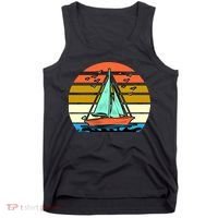 Sailing Retro Sail Boat Tank Top thumb 0