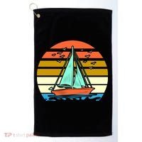 Sailing Retro Sail Boat Golf Towel thumb 0