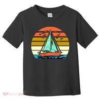 Sailing Retro Sail Boat Toddler T-Shirt thumb 0