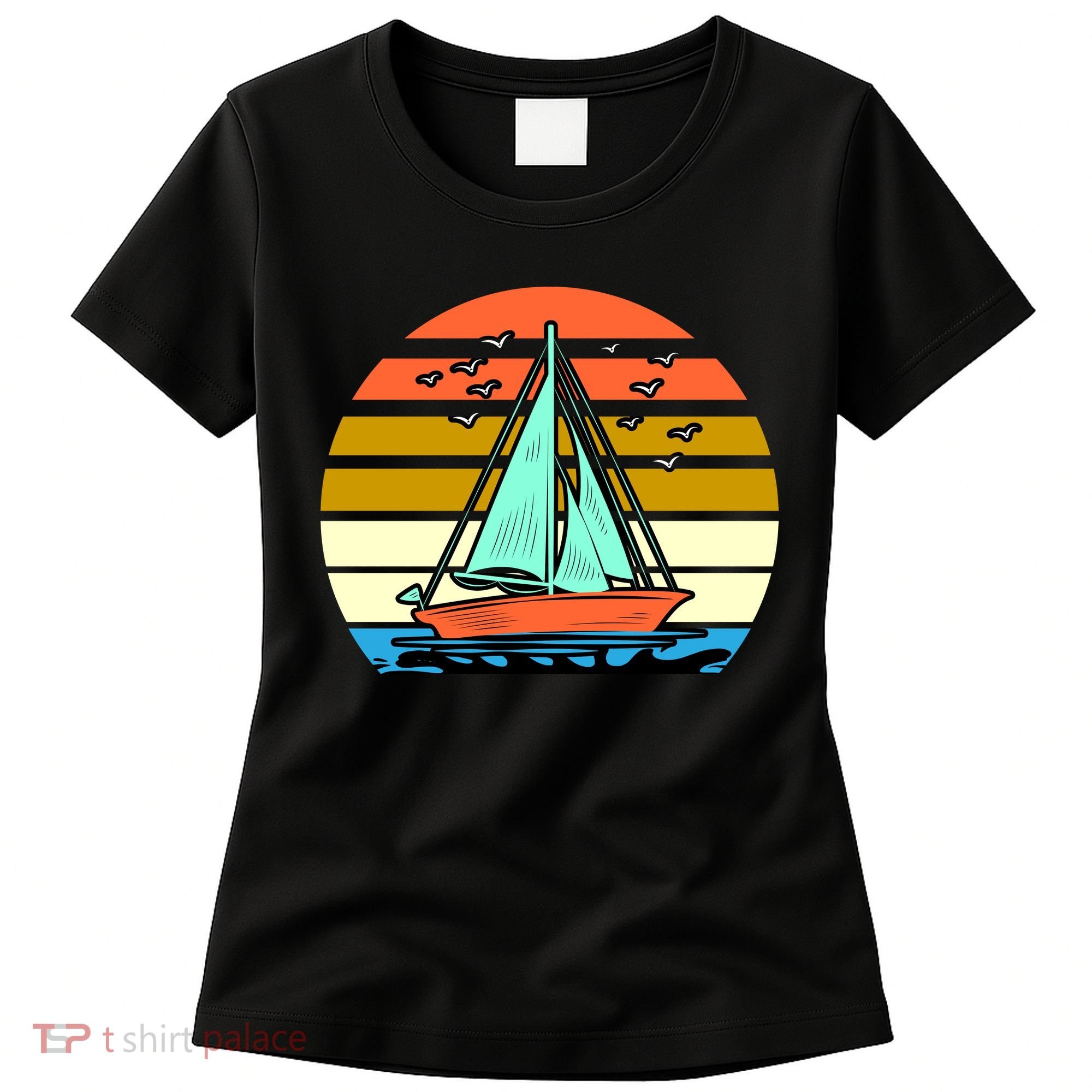 Sailing Retro Sail Boat Women's T-Shirt